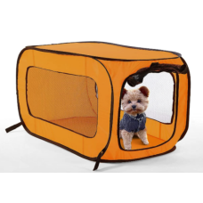 Pooch Pen Solid Pop-up Pet Kennel 32.5"Lx19.5"Wx19.5 L orange