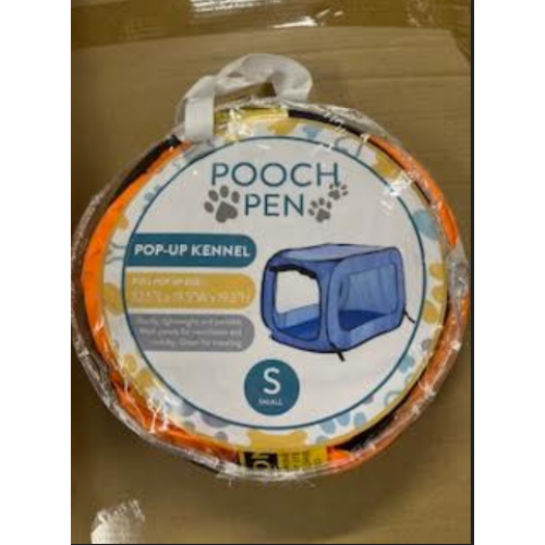 Pooch Pen Solid Pop-up Pet Kennel 32.5"Lx19.5"Wx19.5 L orange