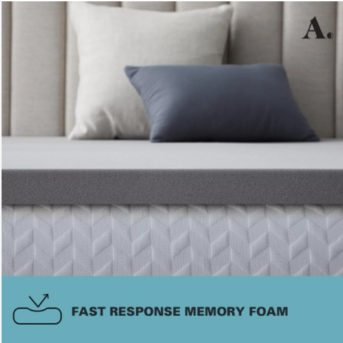 Allswell memory foam mattress topper infused with charcoal full