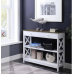 Oxford 1 Drawer Console Table in Driftwood/White - Convenience Concepts 203295WDFTW