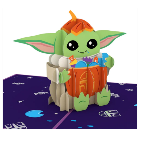 Lovepop Star Wars™ The Mandalorian™ Grogu™ No Tricks All Treats Pop-Up Card