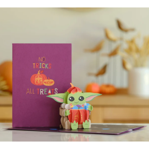 Lovepop Star Wars™ The Mandalorian™ Grogu™ No Tricks All Treats Pop-Up Card