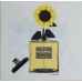 Fairchild Paris Chanel Bottle Sunflower Hanging Plaque