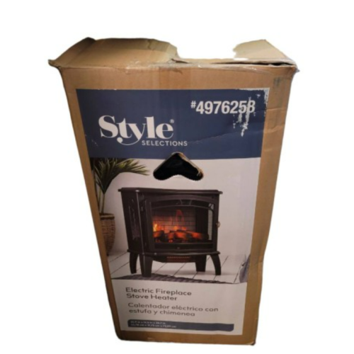 Style Selections 1500-Watt Infrared Compact Personal Indoor Electric Space Heater With Thermostat And Remote Included