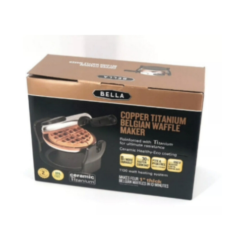 Bella Copper Titanium Belgian Waffle Maker