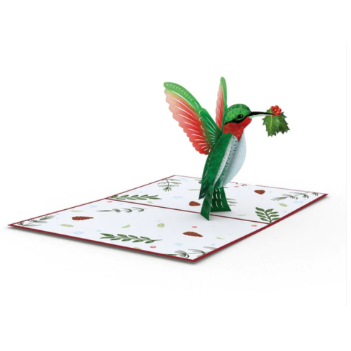 Lovepop Holiday Hummingbird Pop-Up Card