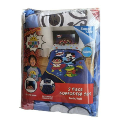 RYAN'S WORLD 2-PIECE COMFORTER & SHAM SET, TWIN/FULL