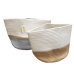 Cotton rope basket set of 2