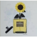 Fairchild Paris Chanel Bottle Sunflower Hanging Plaque