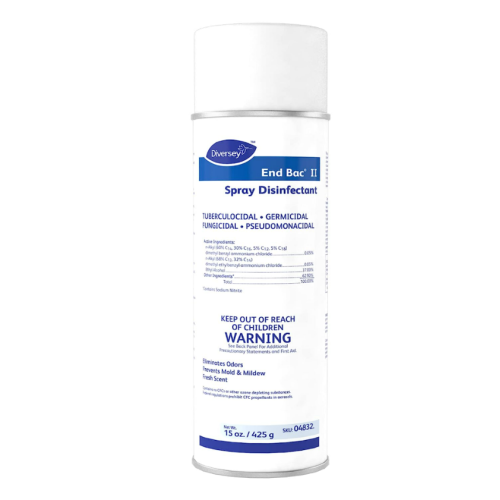 Diversey 04832 End Bac II Spray Disinfectant, Unscented, 15 oz Aerosol (Case of 4)