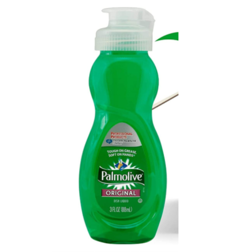 PALMOLIVE Dishwashing Liquid, Travel Dish Soap, Original Scent, Green, 3 Fluid Ounce Bottle pack of 5