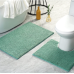 Blue Lagoon Spa Collection 2 Piece Cotton Bath Rug Set Green