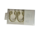  Haven U-Shaped Shower Curtain Hooks in Matte Gold - Set of 12