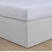 Nestwell Linen Blend Bedskirt Twin White 15" Drop 