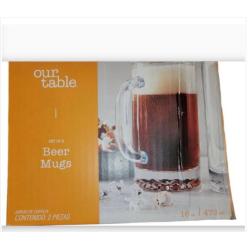 Our Table Beer Mugs (Set of 2)