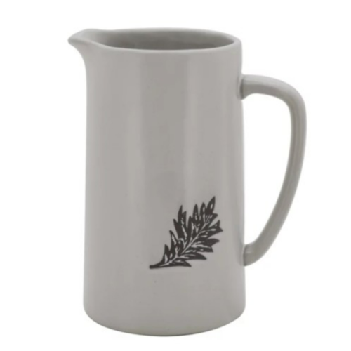 Bee & Willow™ Autumn Leaf Pitcher in White/Grey