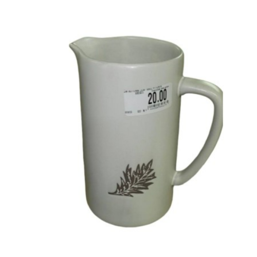 Bee & Willow™ Autumn Leaf Pitcher in White/Grey