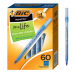 BIC Round Stic Xtra Life Ballpoint Pen, Medium Point (1.0mm), Blue, Flexible Round Barrel For Writing Comfort, 60-Count
