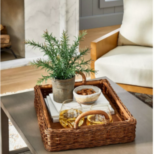 Rattan Rectangle Woven Tray - Threshold™ designed with Studio Mcgee