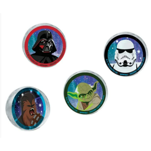 4 Pieces ''Galaxy of Adventures'' Star Warsâ„¢ Bounce Balls Kids Toys