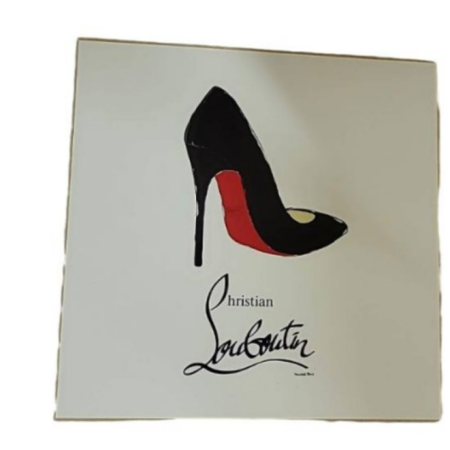 Fashion Designer Classy Black / Red Pump - Framed Print