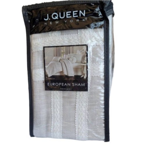 J QUEEN NEW YORK Lauralynn European Sham 26 In x 26 In Beige