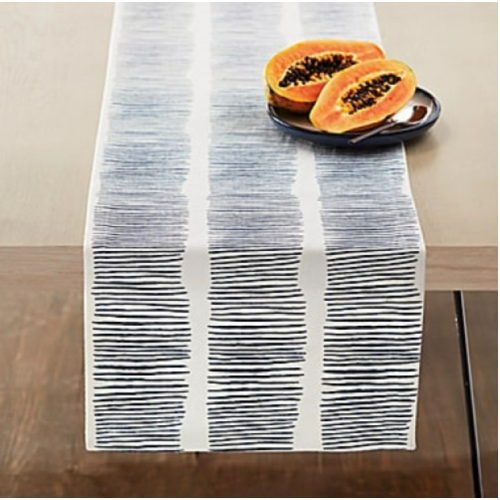 Studio 3B™ Sketched Lines Table Runner in Navy