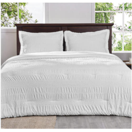 Simply Essential™ 4 Seersucker Complete Bed Set Twin White