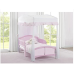 Toddler Canopy for Kids Bed White Pink Children's Room for Little Kids Girls