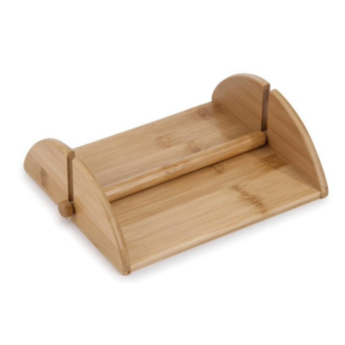 Pantrymate Flat Bamboo Napkin Holder with Weighted Arm Napkin Holder