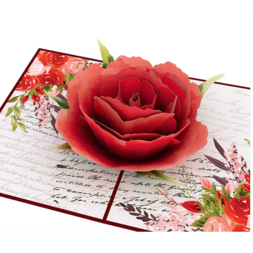 Lovepop Love Rose Bloom Pop-Up Card