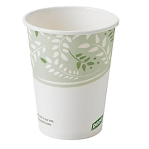 Dixie EcoSmart Hot Cups, Paper PLA Lining, Viridian, 8oz, 50/Pack