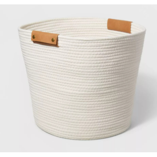 Decorative Coiled Rope Basket White - Brightroom™