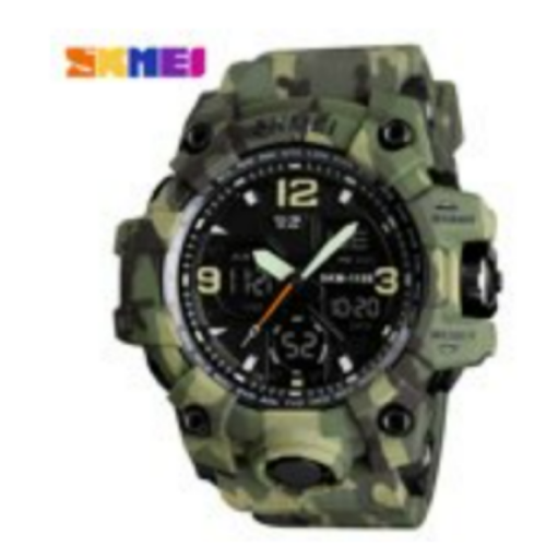 SKMEI 1155B Quartz Digital Electronic Men Watch Fashion Casual Outdoor Sports Male Wristwatch Dual Time Date Week Waterproof Luminous Multi functional Watches