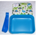 All Boxed Up Eco Friendly Lunch Box - Blue/Green Elephants Sahara Desert