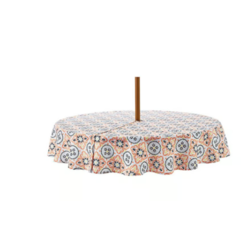 Everhome Taverna Tile Outdoor Umbrella Tablecloth 70 in round