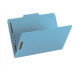 Fastener File Folder, 2 Fasteners, Reinforced 1/3-Cut Tab, Letter Size, Blue, 50 per Box