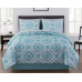 Mainstays Mint Geometric 6 Piece Bed in a Bag Comforter Set with Sheets, Twin