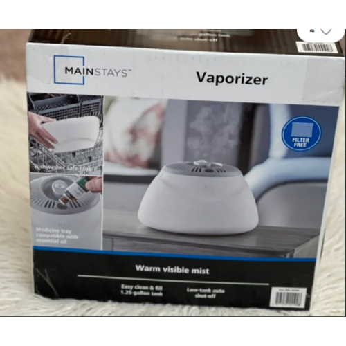 Mainstays Warm Steam Vaporizer,1.25 Gallon Capacity, HF3105A