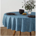 Bee & Willow™ Etched 70-Inch Round Laminated Tablecloth in Chambray