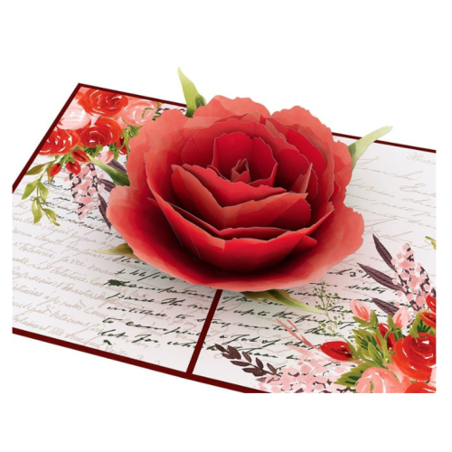 Lovepop Pop-Up Card - Love Rose Bloom