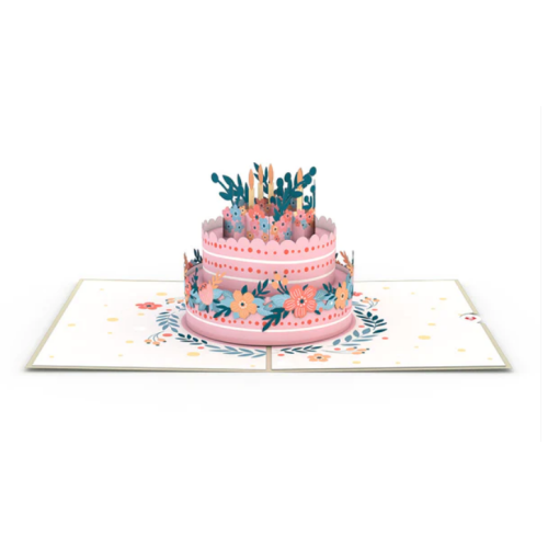 Floral Birthday Cake Pop-Up Card Lovepop