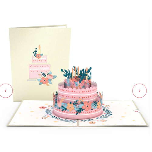 Floral Birthday Cake Pop-Up Card Lovepop