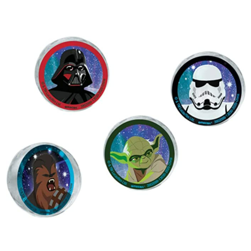 4 Pieces ''Galaxy of Adventures'' Star Warsâ„¢ Bounce Balls Kids Toys