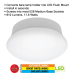 Spin Light 7 in. Closet Light Selectable CCT LED Flush Mount Laundry Room Hallway Stairway Lighting