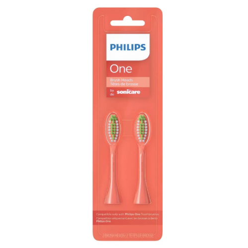 Philips One by Sonicare Replacement Electric Toothbrush Head - 2pk