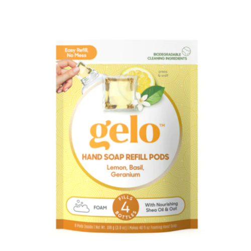 Gelo Foaming Hand Soap Refill Pods Lemon Basil Geranium 