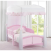 Delta Children Girls Canopy For Toddler Bed, White