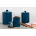 10 Strawberry Street Kitchen Canister Set, 3 Piece, Diamond Blue