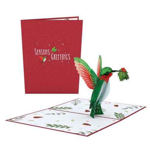 Holiday Hummingbird Pop-Up Card Lovepop